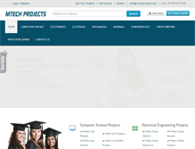 Tablet Screenshot of mtechprojects.com